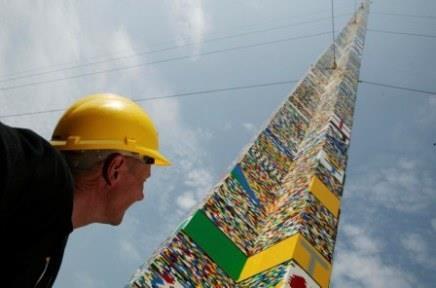 Biggest lego tower in the world 2025