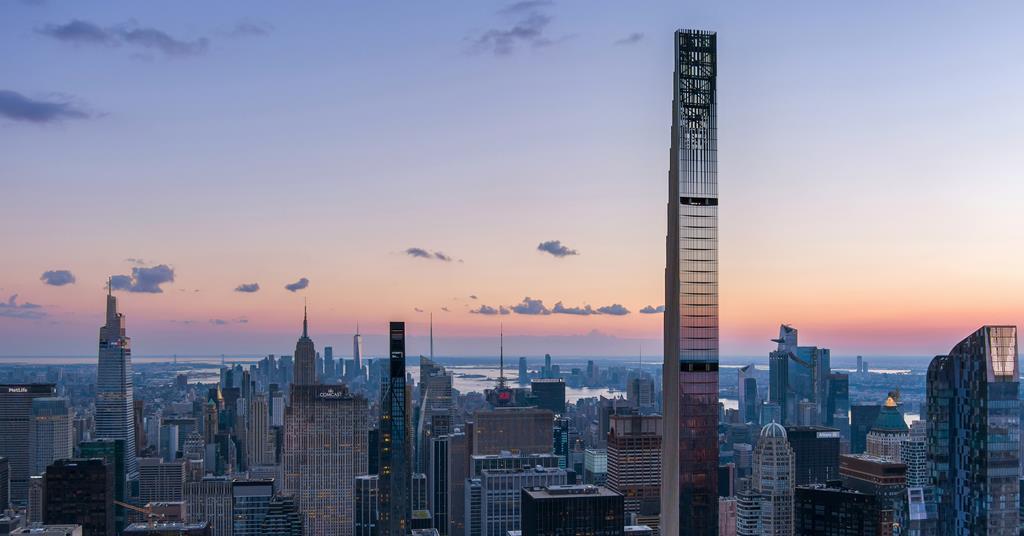 7 West 57th features an oblique glass facade