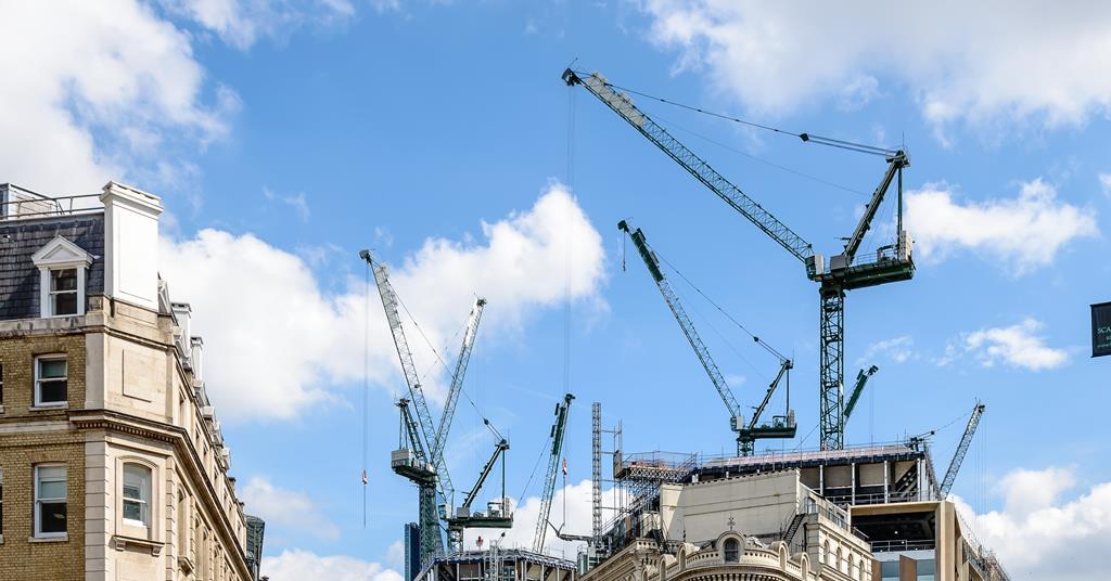 London crane survey reveals work at threeyear high but uncertainty