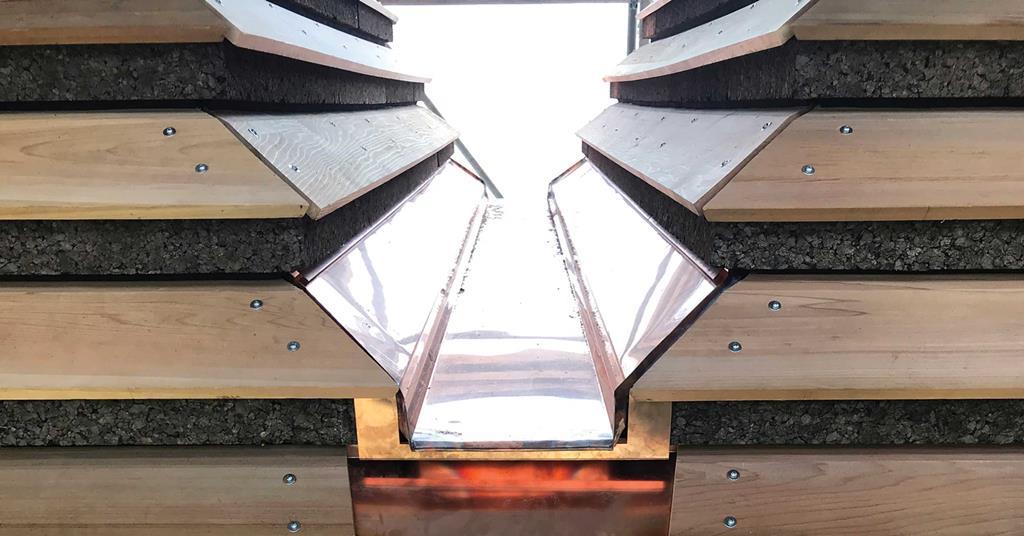 Specifier Expanded cork at the Cork House, Eton Features Building