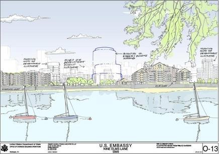 Embassy Building Draw Images: The US embassy plans opposed by Cabe and the mayor | News ...
