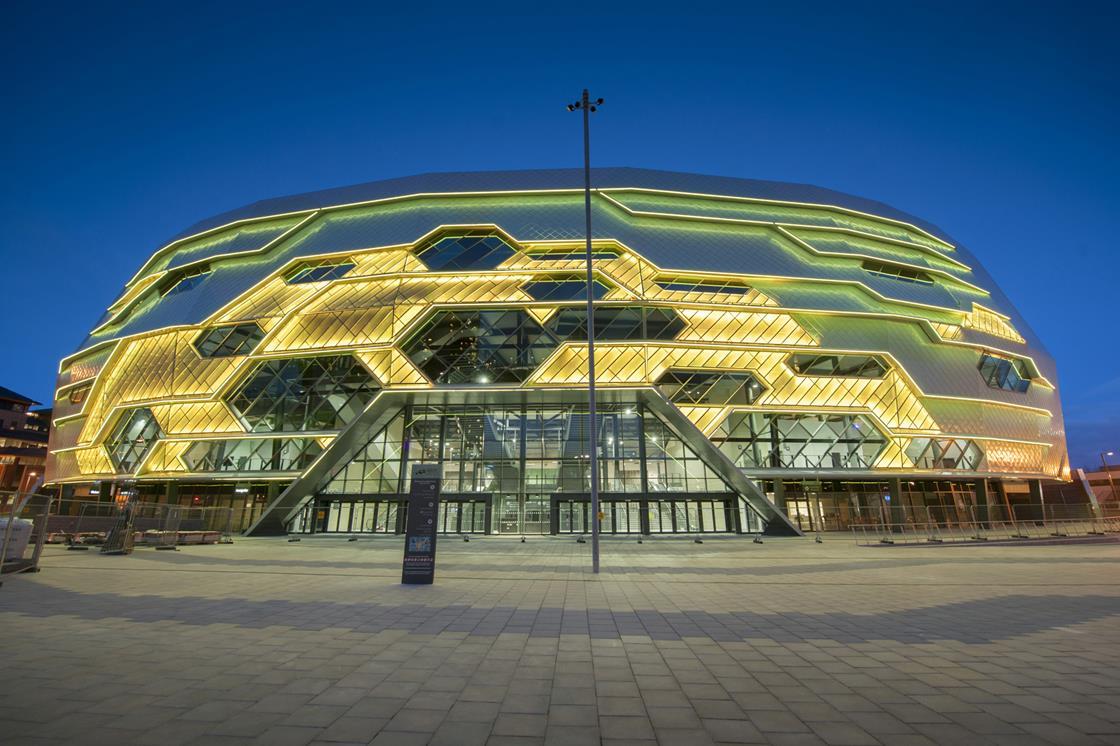 Construction complete on the Leeds Arena News Building