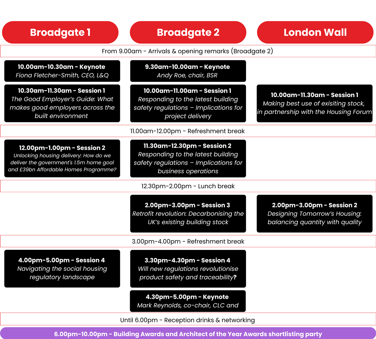 Full agenda