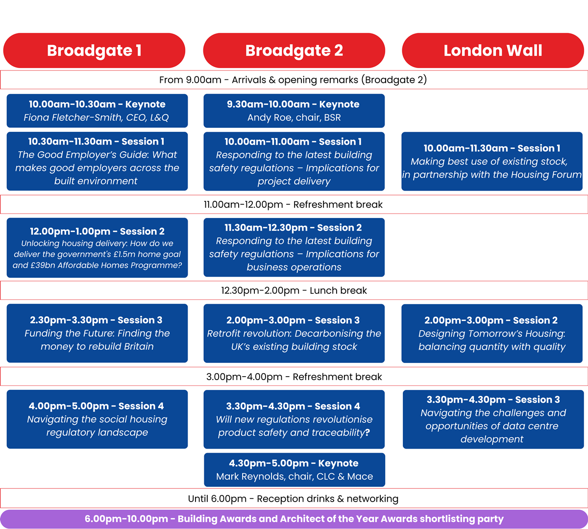 Full agenda