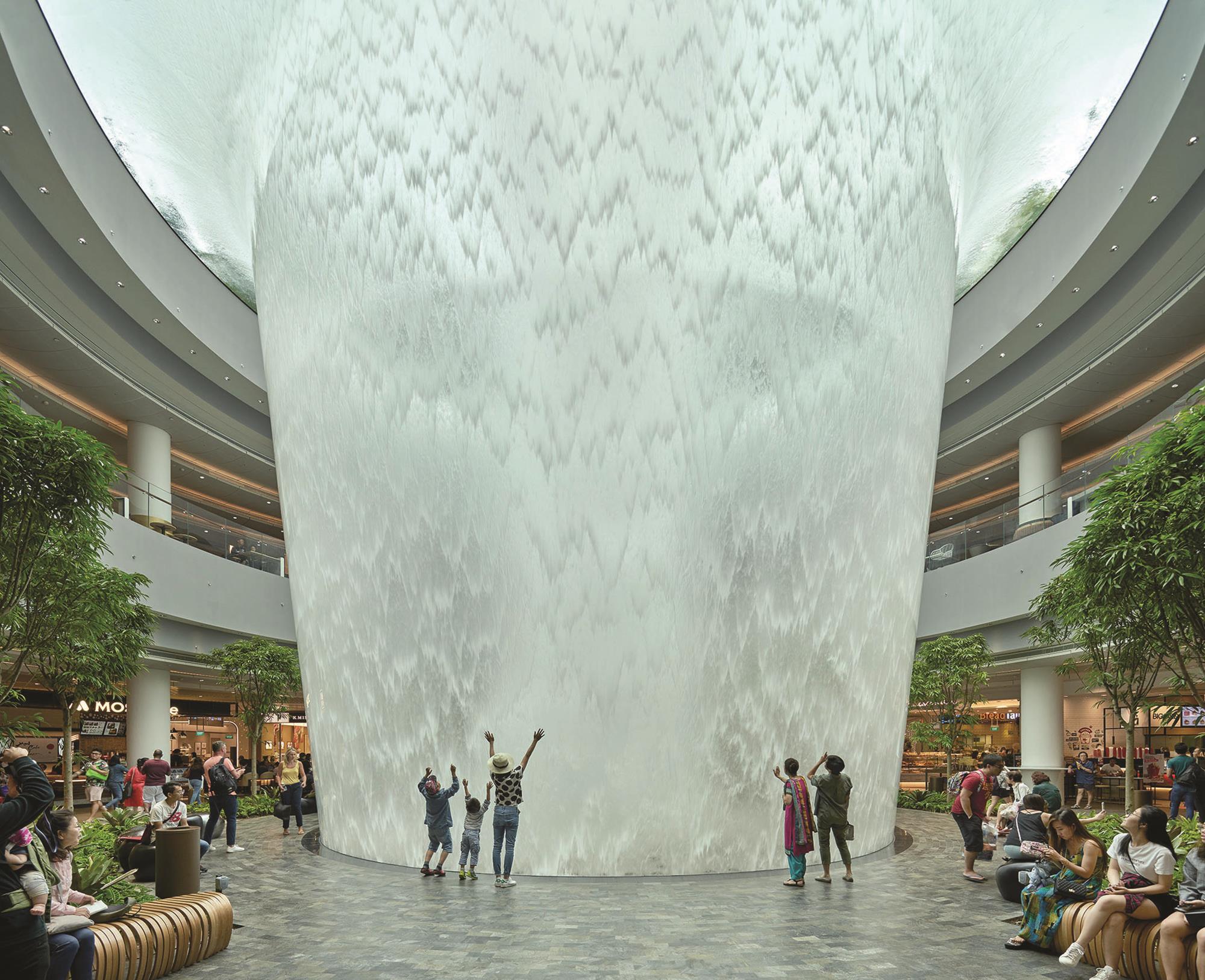 Singapore Changi airport The shape of water Features Building