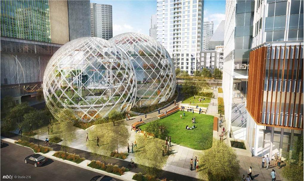 Amazon unveils glass dome HQ News Building