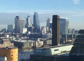 London Skyline, photographed on December 19, 2017