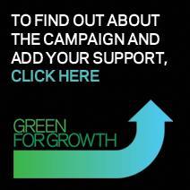 Green for growth campaign button