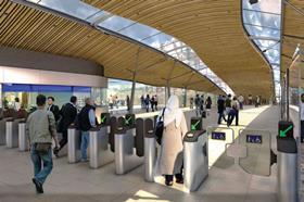 Internal design for Whitechapel Crossrail station