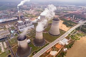 Power station chimneys