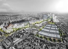 New Covent Garden Market aerial view