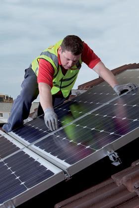 Redland on-top solar PV panels