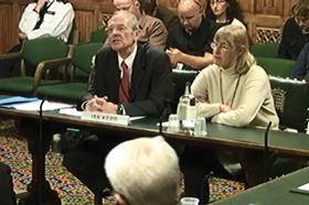 Ian Kerr giving evidence to MPs