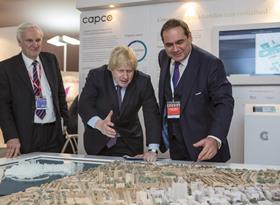 MIPIM 2013: Sir Edward Lister, Boris Johnson and Gary Yardley, Investment Director, Capital and Counties