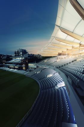 Populous architectural designs for the Warner Stand at Lords Cricket Ground