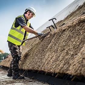 The Enterprise Centre combines the ancient construction method of thatching with modern technical innovations