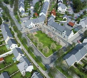 Aerial view of Hume Square at Chapelton