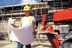 A construction worker on site