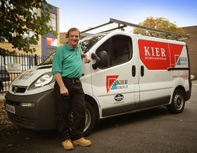 A Keir worker: Kier have won £25m maintenance contracts across the UK