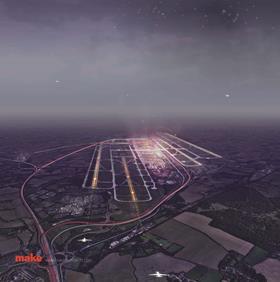 Make's design for four runways at Stansted airport