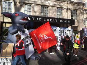 Blacklist protest - Unite