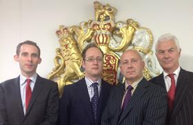 Declan Owens, David Renton, Dave Smith and John Hendy QC