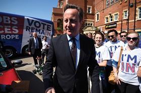 David Cameron leads the Remain campaign this week