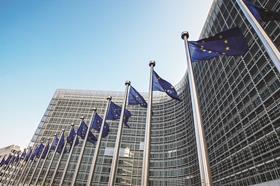 EU flags Brussels