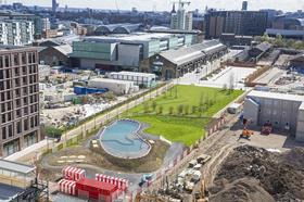 Ooze's King's Cross pond on a sunnier day