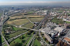 Aerial photo of site prior to work 