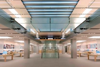 The Apple store on Regent Street, central London – a good example of a high concept fit-out