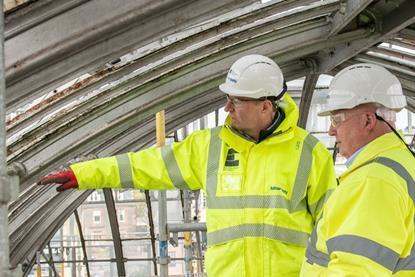 Balfour Beatty inspect the restoration site