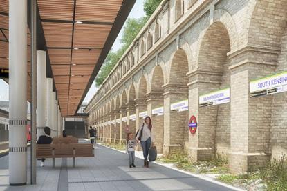 TfL Image - South Kensington station platform 1
