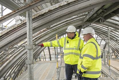 Balfour Beatty inspect the restoration site
