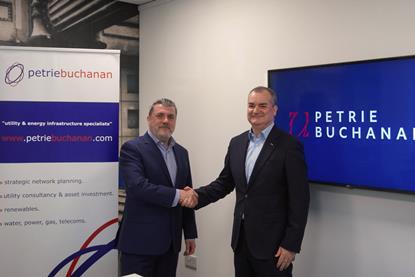 L-R, John Petrie, director at Petrie Buchanan, and Allan McGill, managing director at Wallace Whittle