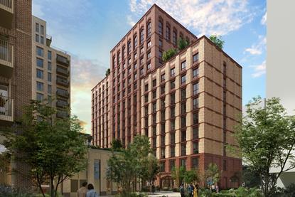 Plot 23, Brent Cross Town 1_ Design credit Assael Architecture, CGI by V1