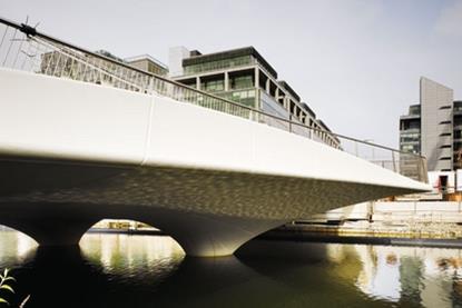 This bridge at Spencer Dock in Dublin was designed by Amanda Levete Architects. There are fears that, due to cuts in the National Development Plan, many proposed infrastructure schemes will be delayed or cancelled