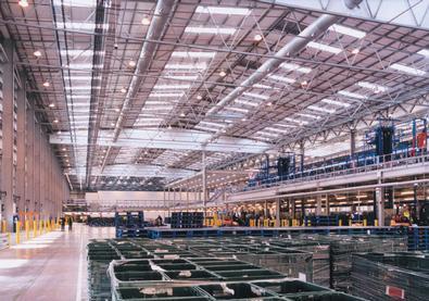 Sainsbury's distribution centre in Stoke-on-Trent illustrates how distribution has become a key part of the diversification of products sold in supermarkets
