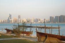 View of Abu Dhabi across the Persian Gulf