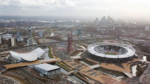 Olympic site aerial view Dec 2011
