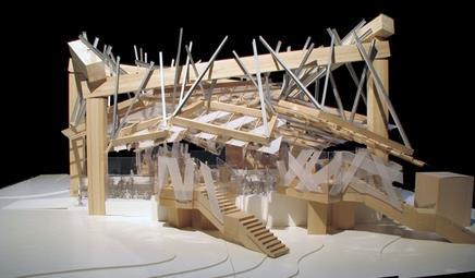 The temporary wooden pavilion in Hyde Park will be the first Frank Gehry building to be constructed in England