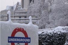 London under snow