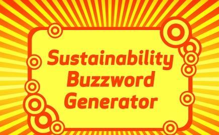 Sustainability Buzzword Generator
