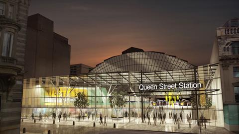 Design for Queen Street station Glasgow Buchanan Network Rail Land Securites