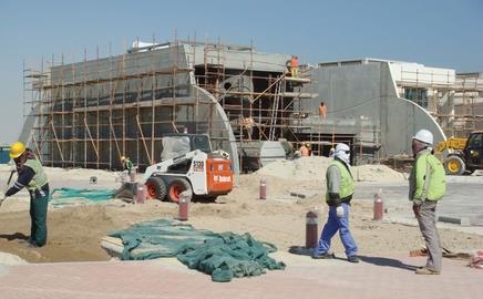 About 7,000 labourers work on the £3bn Durrat Al Bahrain scheme