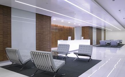 Modus’ clients include banking group Kaupthing Singer & Friedlander, for whom it fitted out this reception area