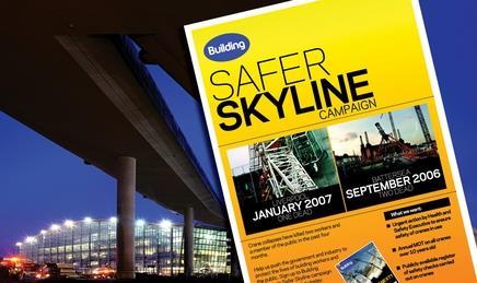 Safer Skyline: posters are calling for support at sites such as Heathrow Terminal 5