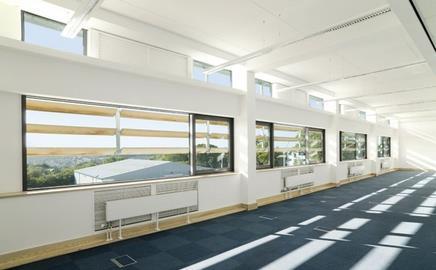 A Passivent natural ventilation system is being used on the latest phase of the Tamar Science Park in Plymouth, Devon