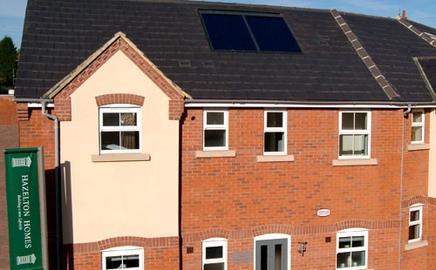 Hazelton Homes has installed Baxi solar panels at its development of apartments in Anstey, Leicestershire.