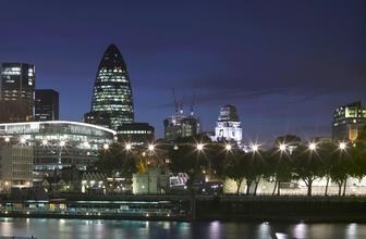 The Swiss Re and the London Skyline
